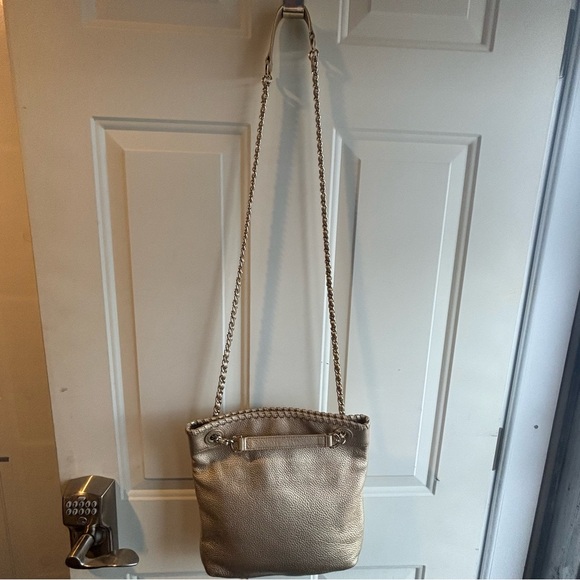 Tory Burch Gold Marion Swingpack Book Bag - Picture 5 of 16